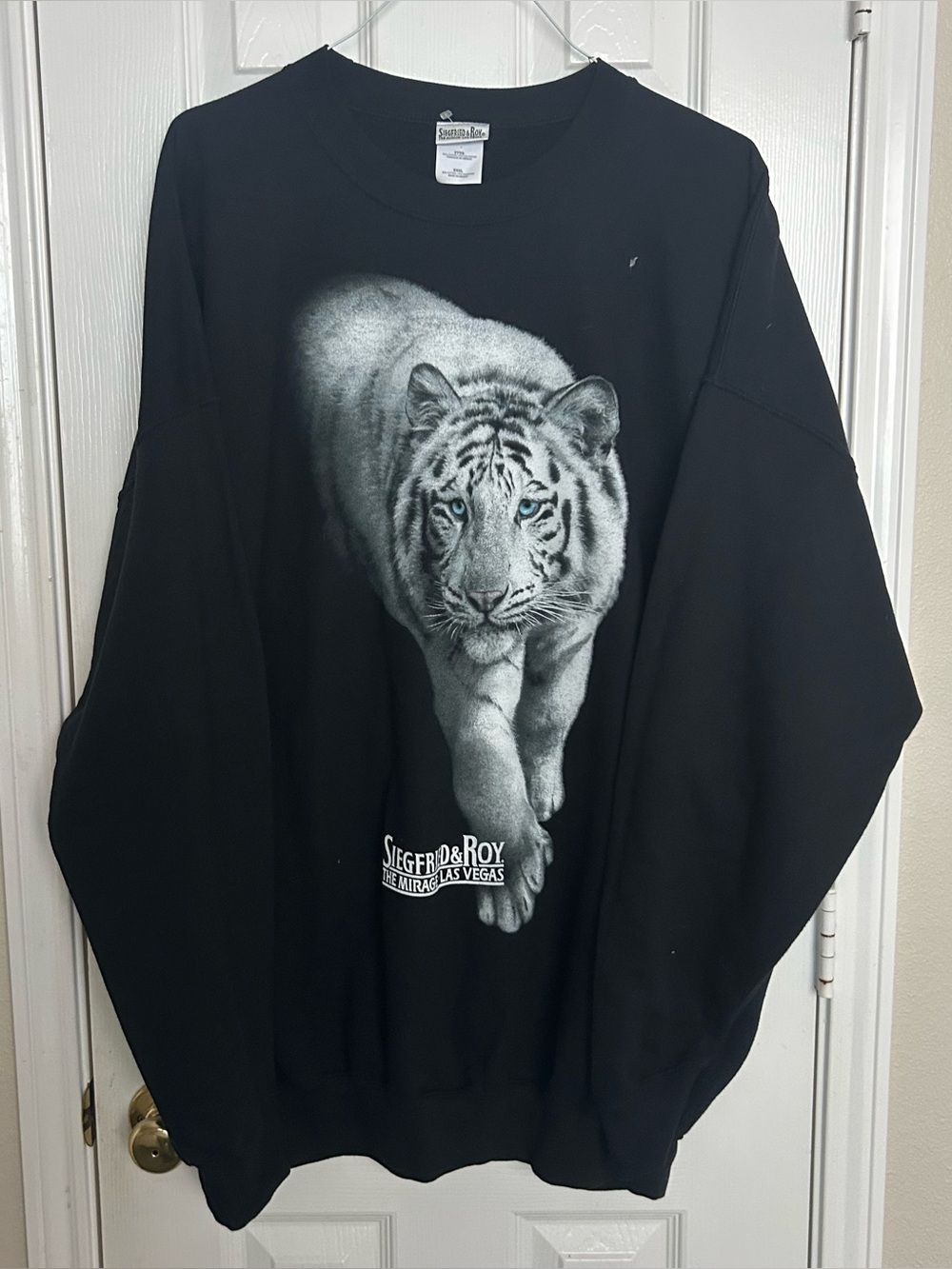 Vintage 90s Siegfried and Roy At the Mirage Las Vegas Sweatshirt Tiger Size 3XL